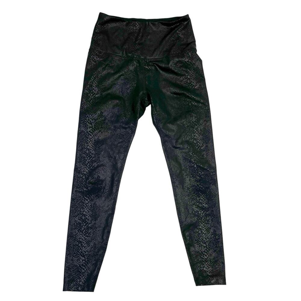 Beyond Yoga Faux Leather Animal Print leggings black - S